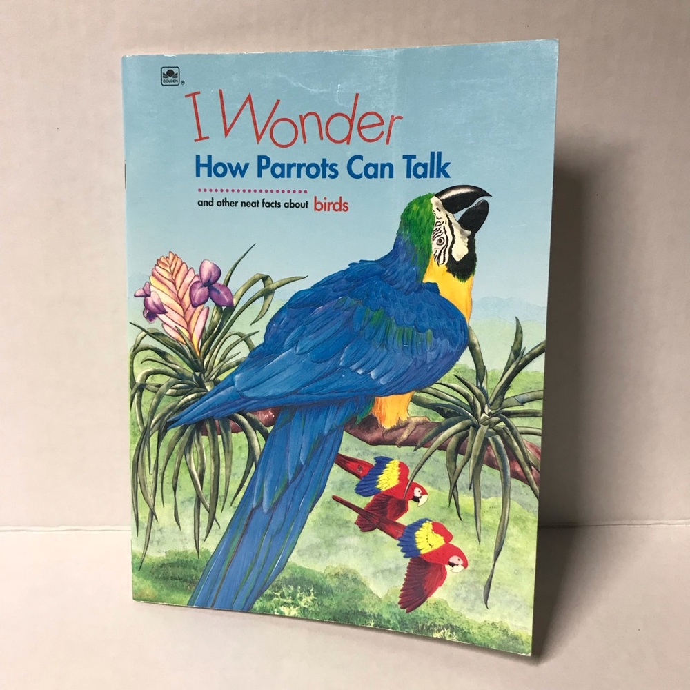 💛$2💛 I Wonder How Parrots Can Talk nonfiction kids book - bird facts